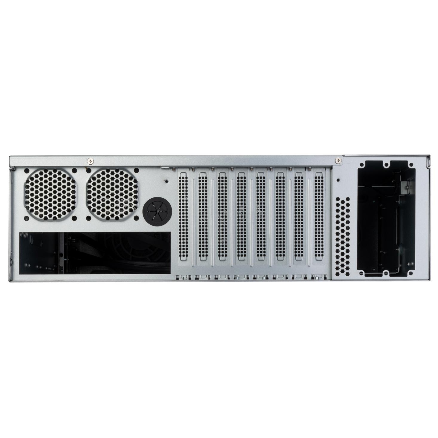 A large main feature product image of SilverStone RM31-MINI 3U Rackmount Server Chassis
