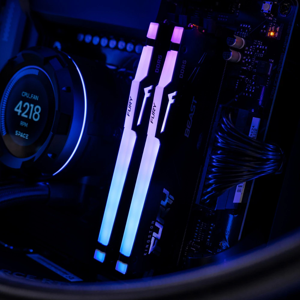 A large main feature product image of PLE Nexus RTX 5080 Prebuilt Ready To Go Gaming PC