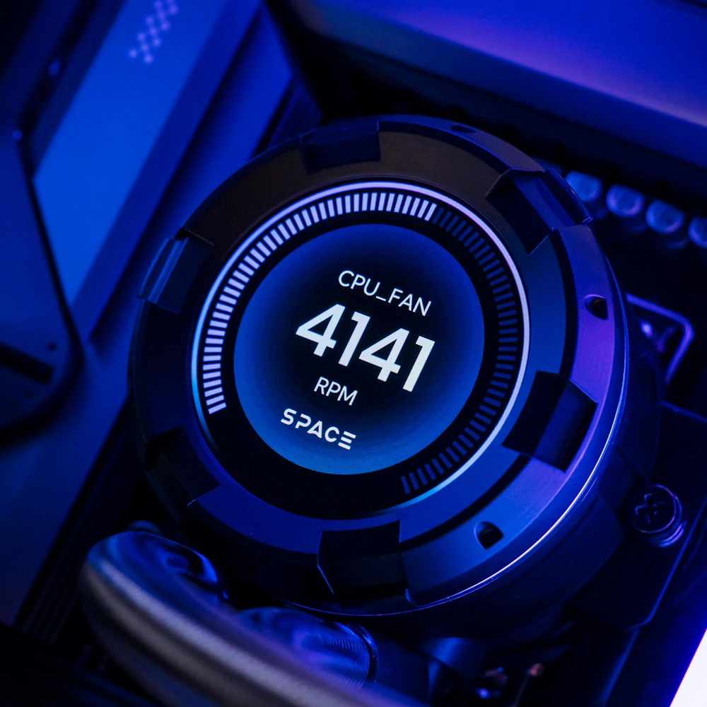 A large main feature product image of PLE Nexus RTX 5080 Prebuilt Ready To Go Gaming PC