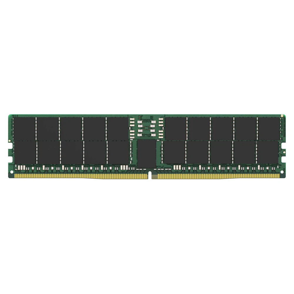 A large main feature product image of Kingston 96GB Single (1x96GB) DDR5-6400 C52 ECC 2Rx4