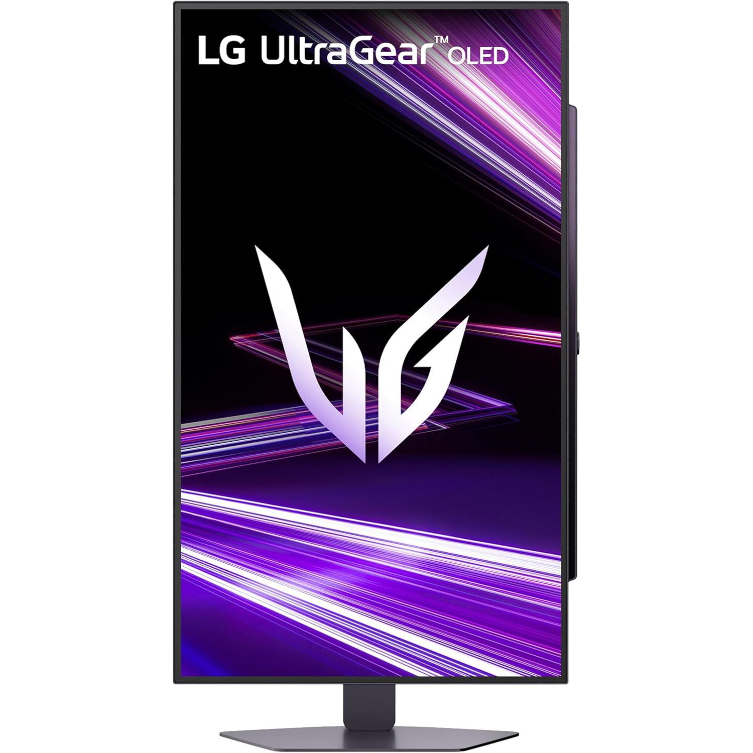 A large main feature product image of LG UltraGear GX7 OLED 27GX704A-B - 27" 1440p 240Hz 0.03ms Gaming Monitor