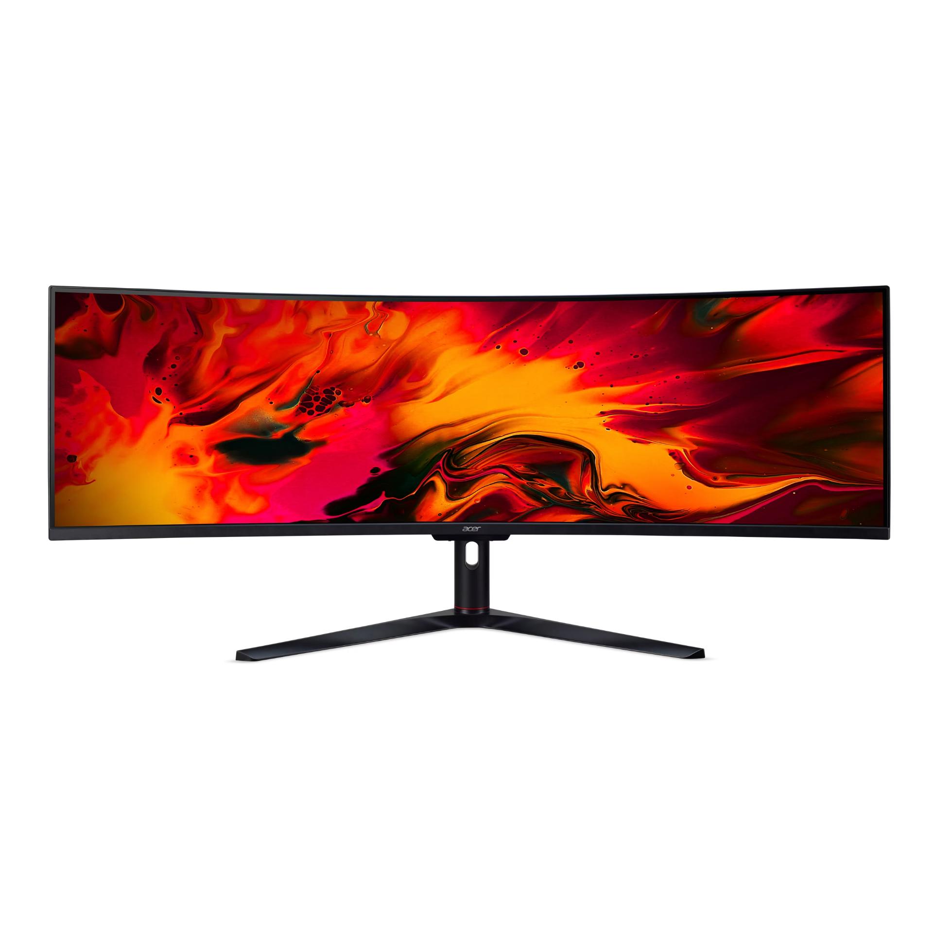 A large main feature product image of Acer Nitro EI491CUR X - 49" Curved 1440p 240Hz VA Gaming Monitor