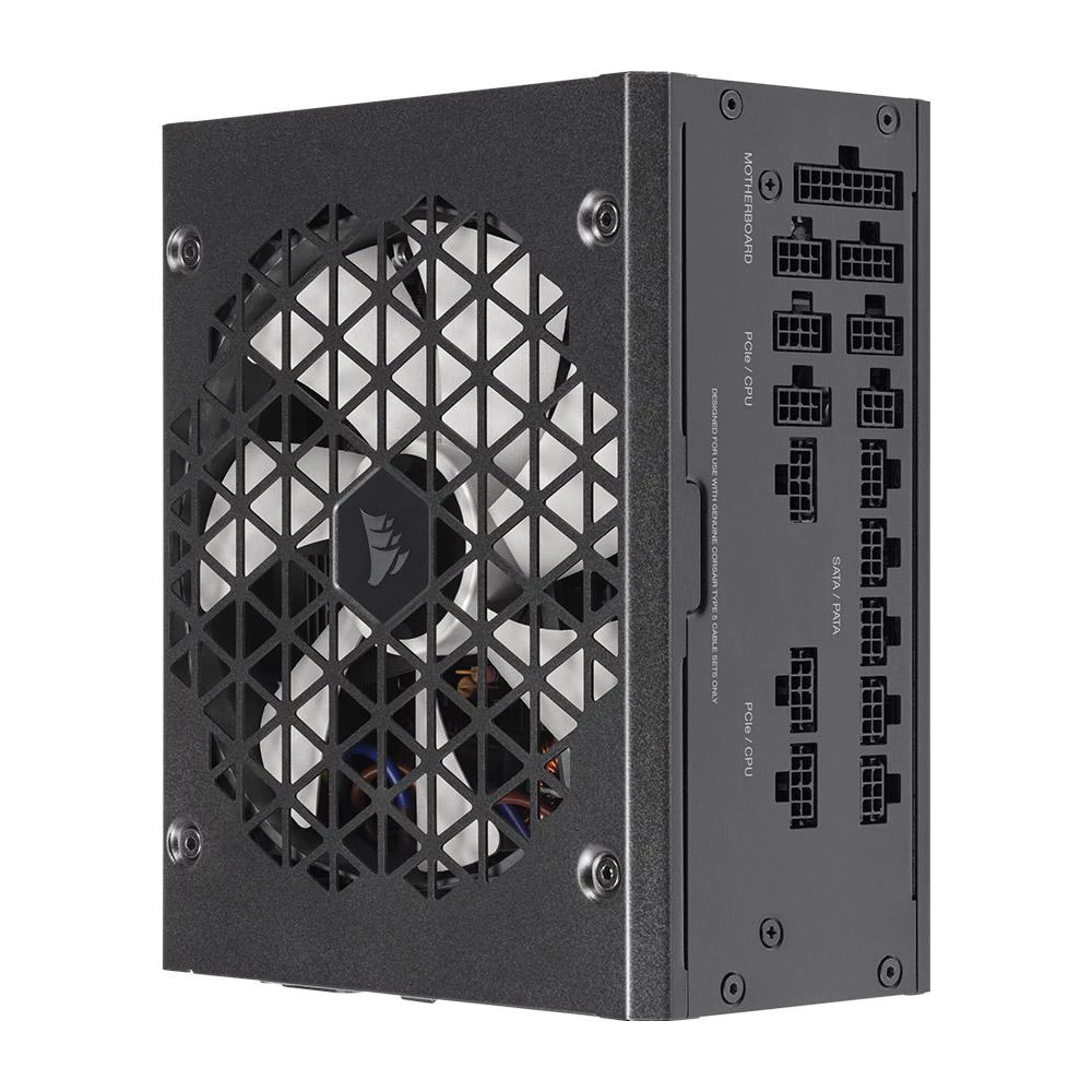 A large main feature product image of EX-DEMO Corsair RM1000x SHIFT - Side Cable 1000W Gold ATX Modular PSU