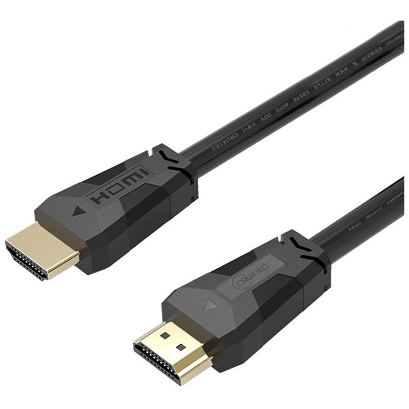 A large main feature product image of EX-DEMO Cruxtec HDMI 2.0 Cable 4K with Ethernet - 2m