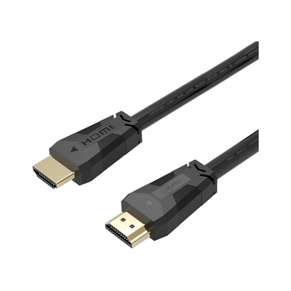 A large main feature product image of EX-DEMO Cruxtec HDMI 2.0 Cable 4K with Ethernet - 2m