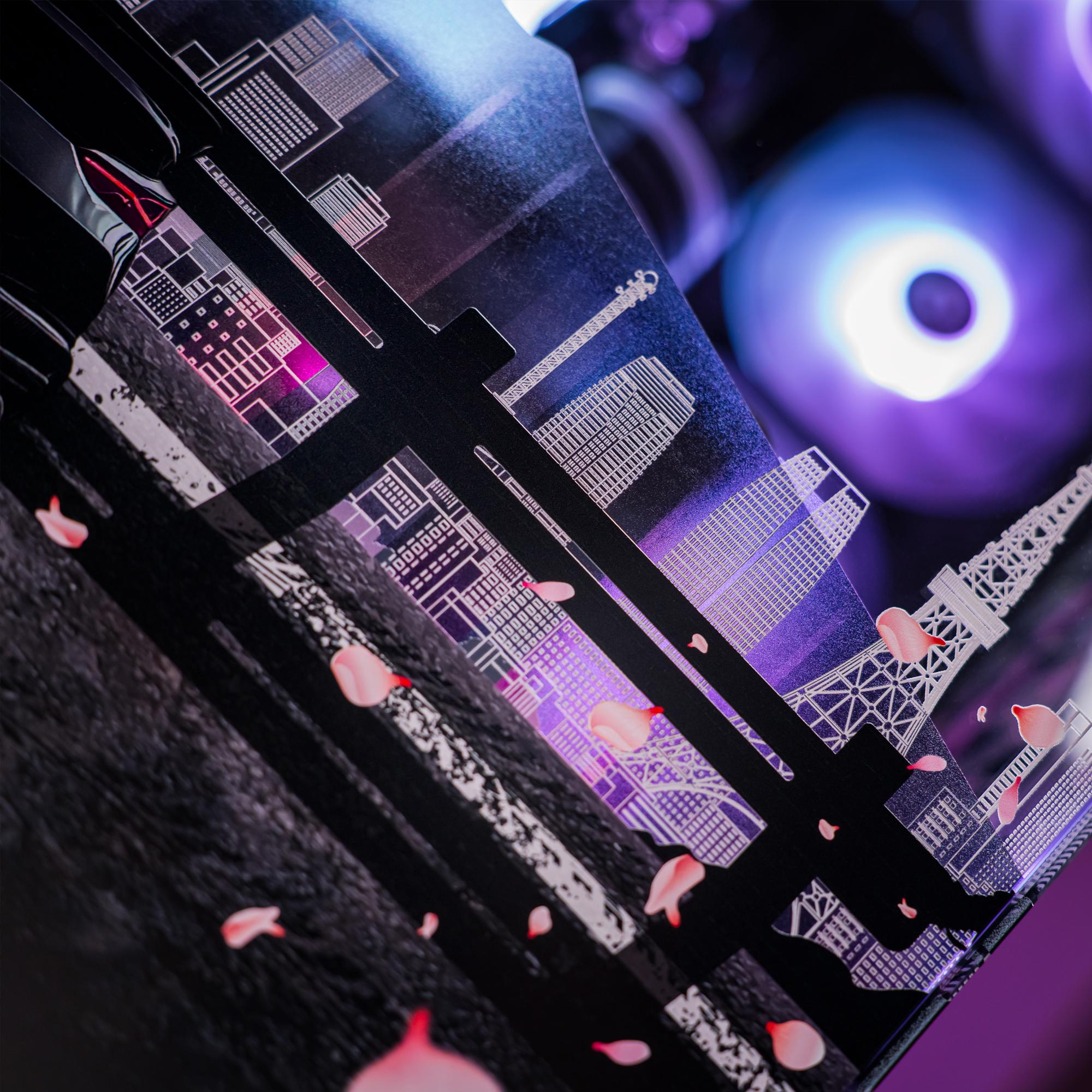 A large main feature product image of PLE Hakone RTX 5080 Prebuilt Ready To Go Gaming PC