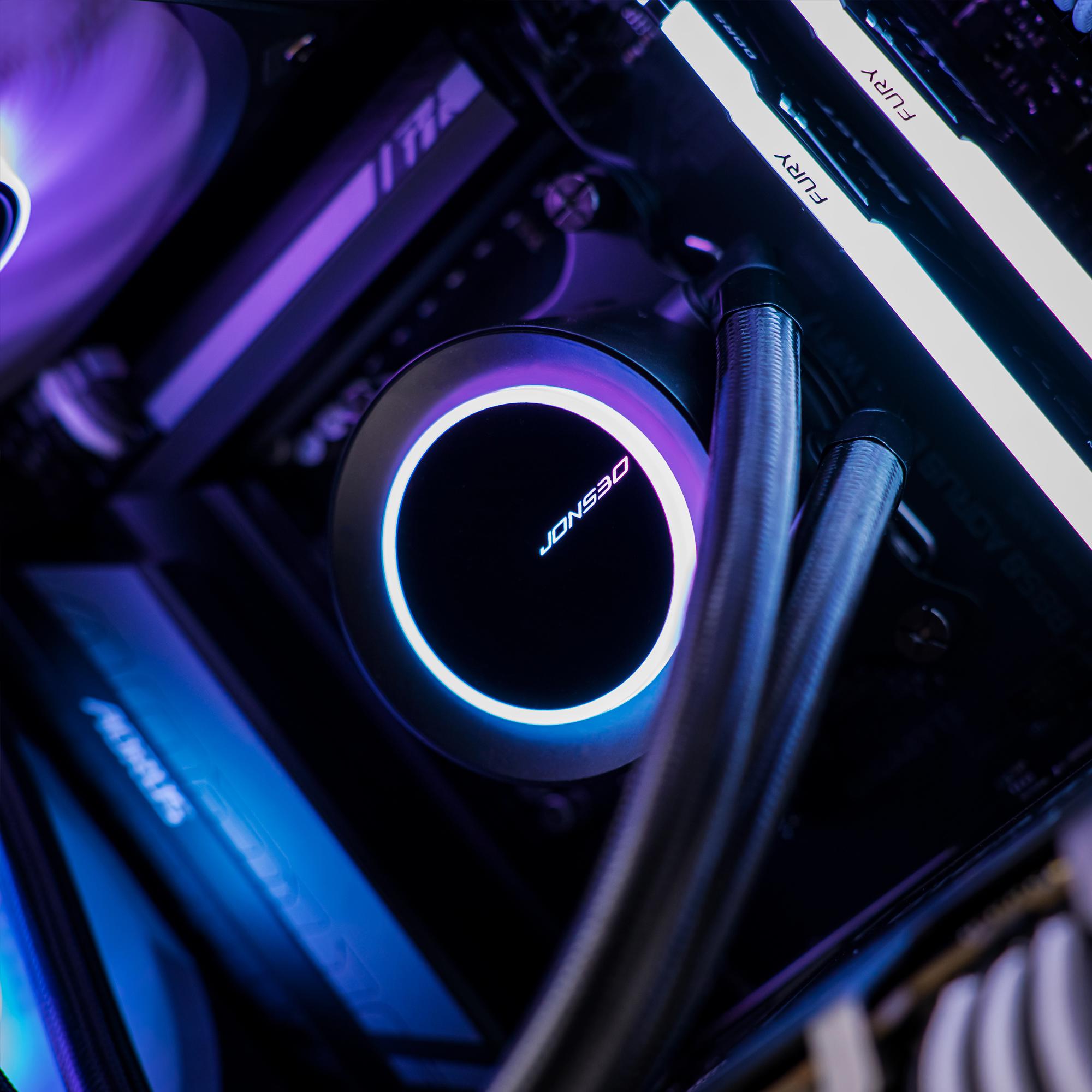 A large main feature product image of PLE Hakone RTX 5080 Prebuilt Ready To Go Gaming PC