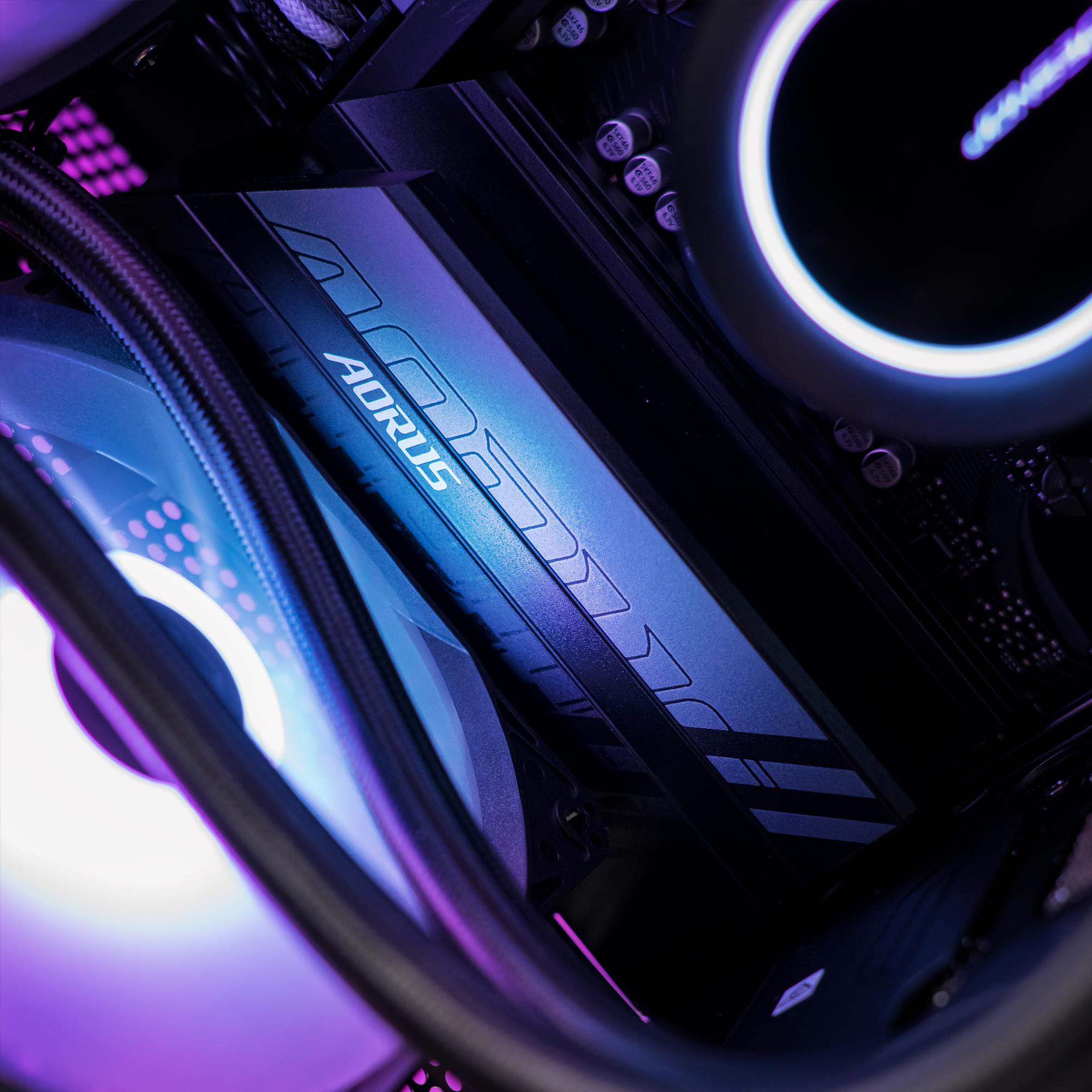 A large main feature product image of PLE Hakone RTX 5080 Prebuilt Ready To Go Gaming PC