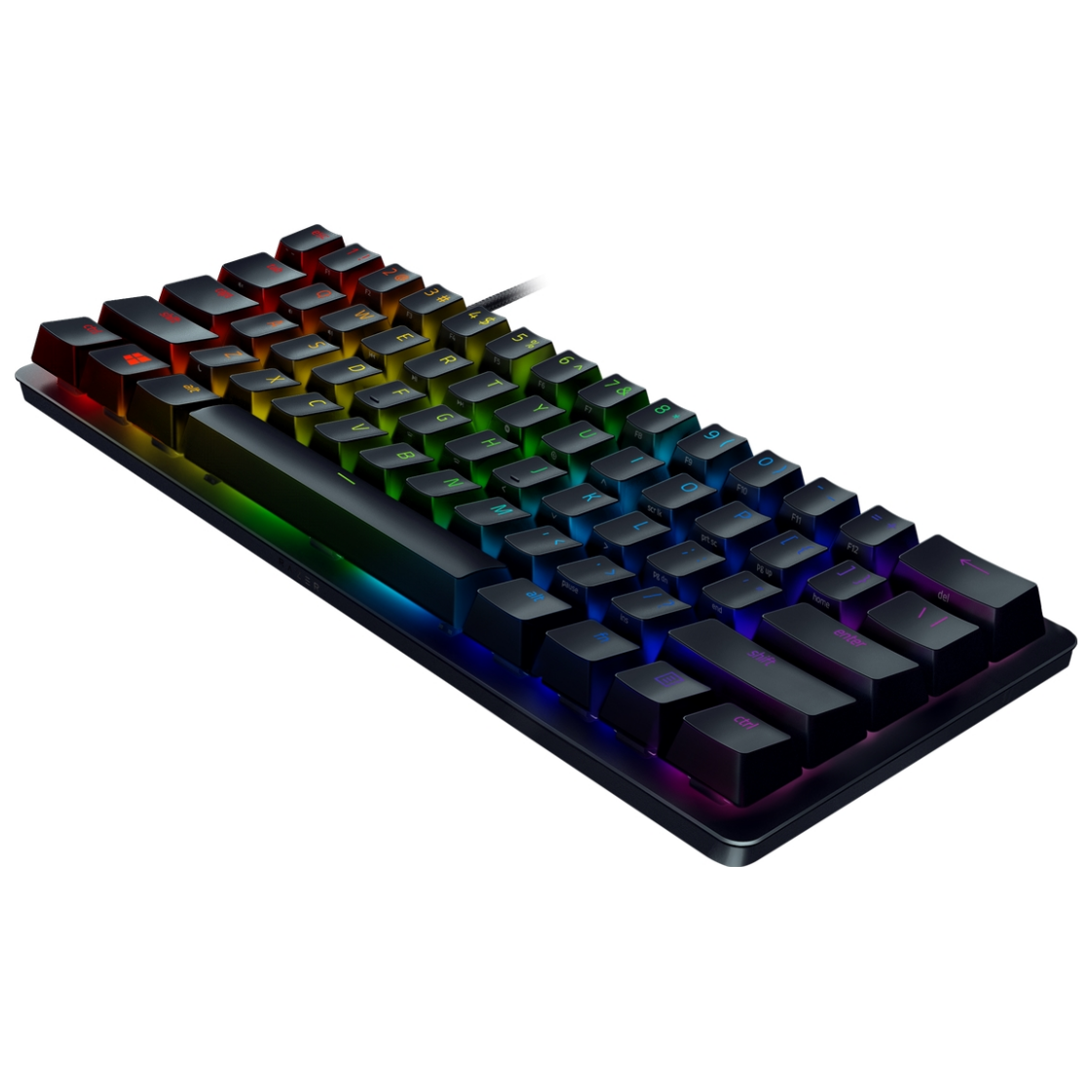 A large main feature product image of EX-DEMO Razer Huntsman Mini - Opto-Mechanical Chroma Gaming Keyboard (Red Switch)