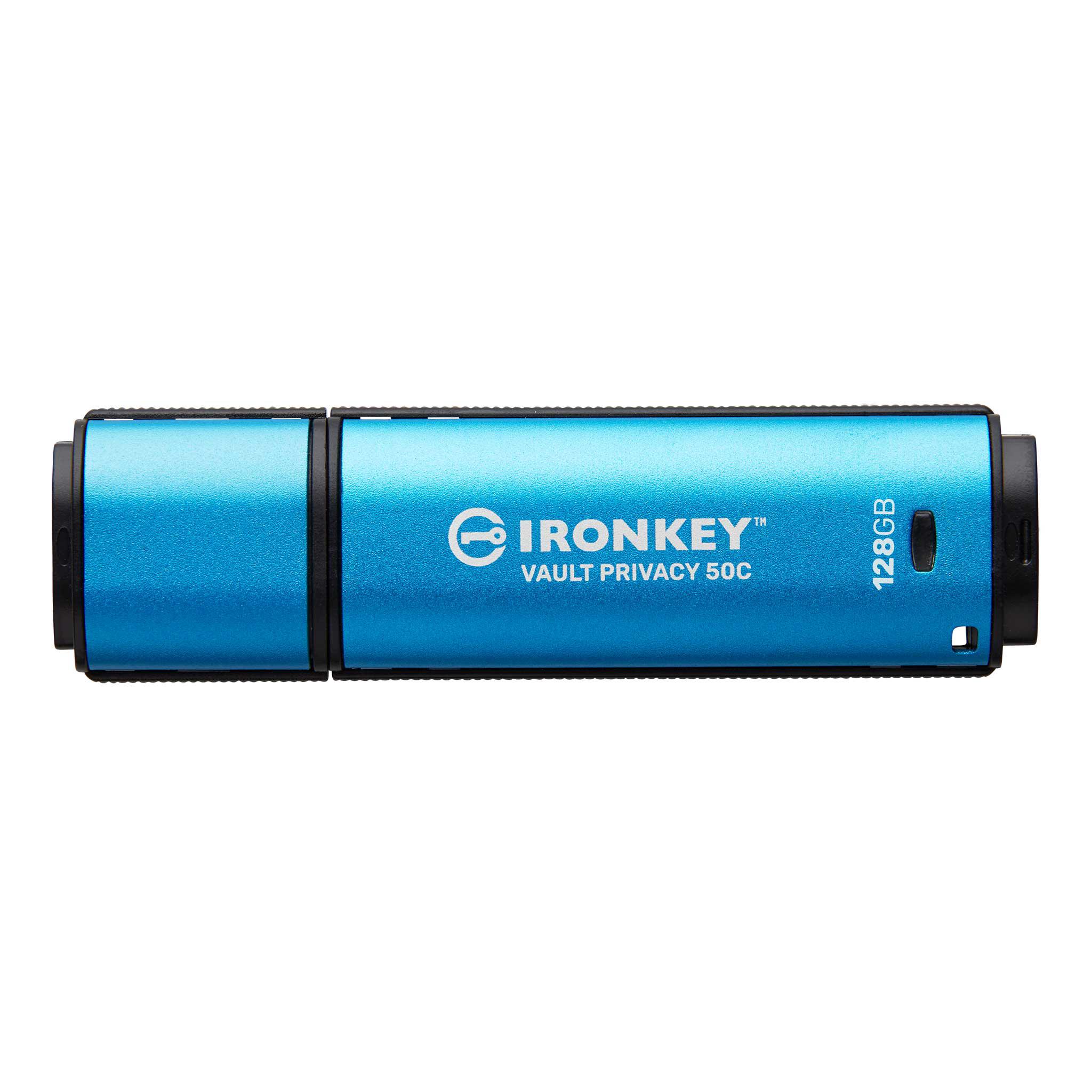 A large main feature product image of Kingston IronKey Vault Privacy 50 Series USB 3.2 Type C Flash Drive - 128GB