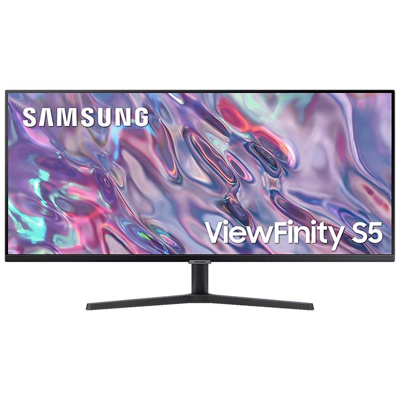 A large main feature product image of EX-DEMO Samsung ViewFinity S50GC - 34" 1440p Ultrawide 100Hz VA Monitor