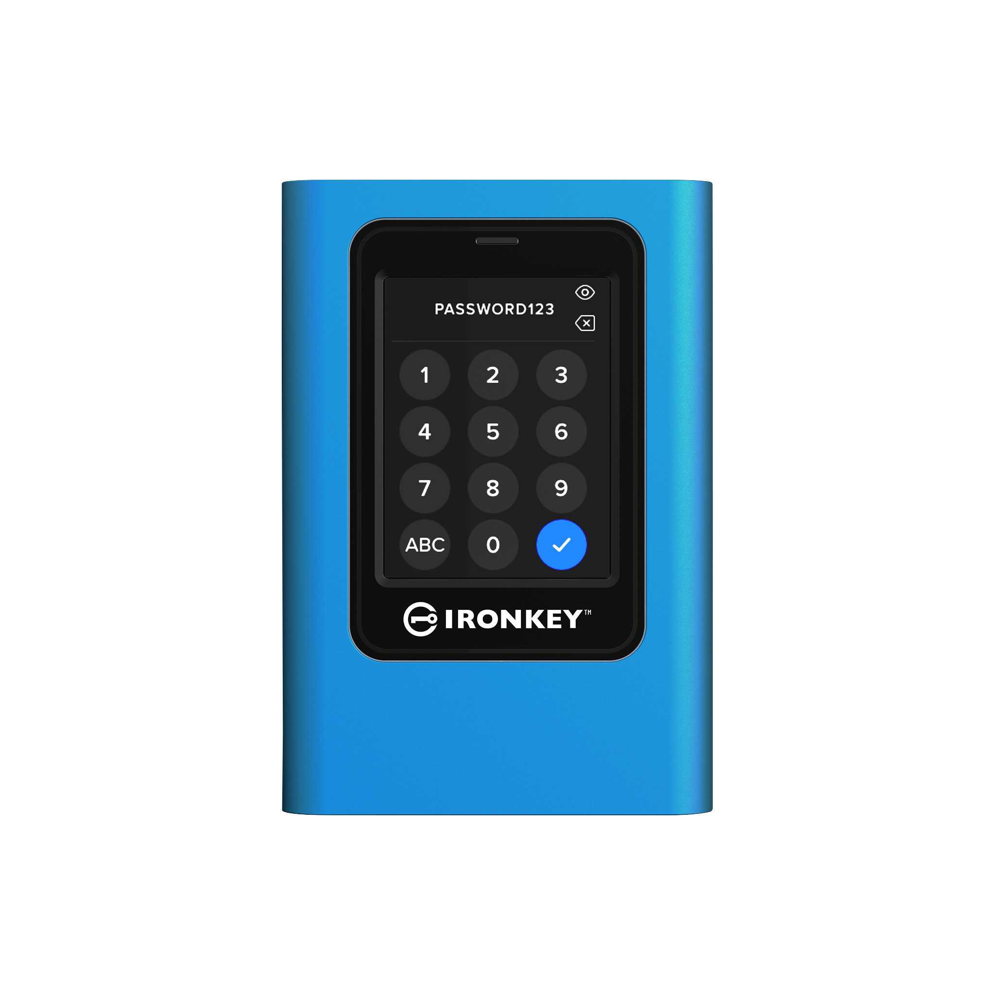 A large main feature product image of Kingston IronKey Vault Privacy 80 Portable SSD - 3840GB