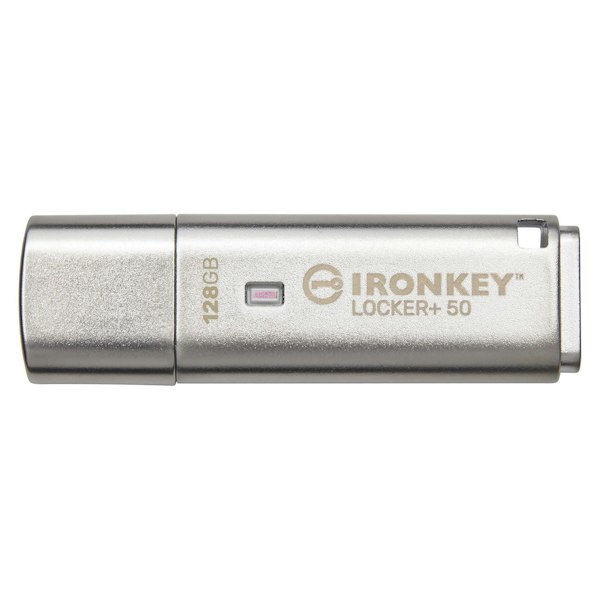 Locker Kingston IronKey Locker+ 50 128GB USB 3.2 Gen 1 Type A Flash Drive ...