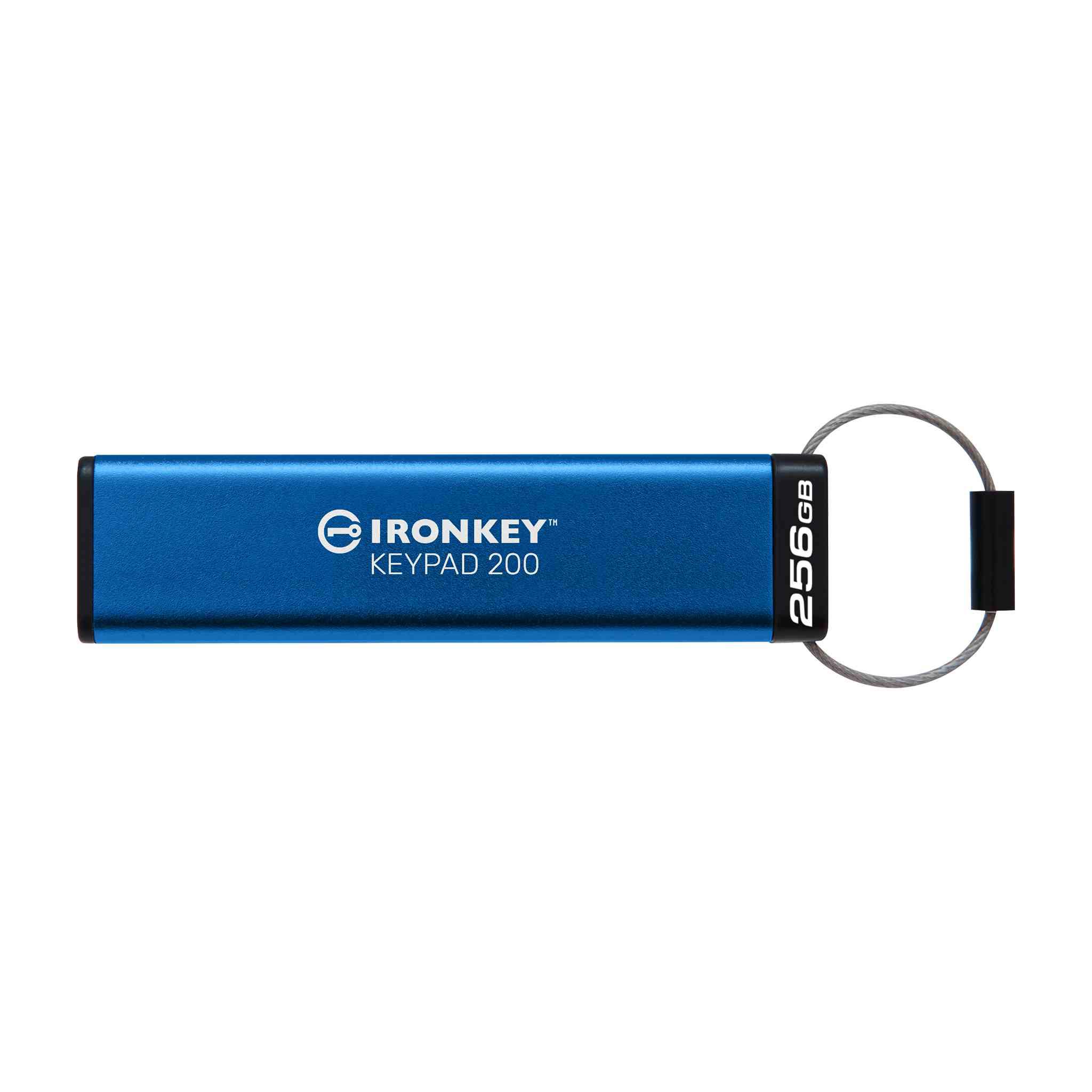 A large main feature product image of Kingston IronKey Keypad 200 USB 3.2 Type A Flash Drive - 256GB