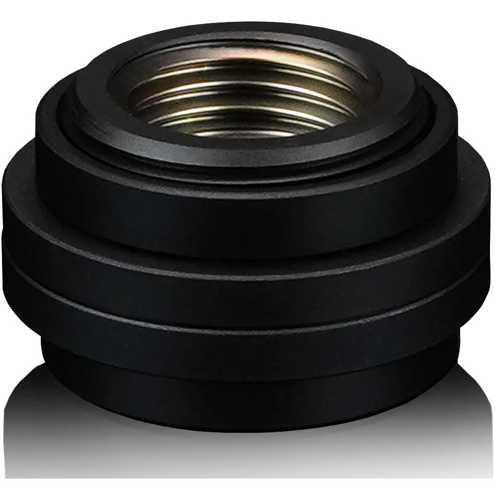 A large main feature product image of Thermal Grizzly DeltaMate - G1/4" Pass Through Fitting (Black)