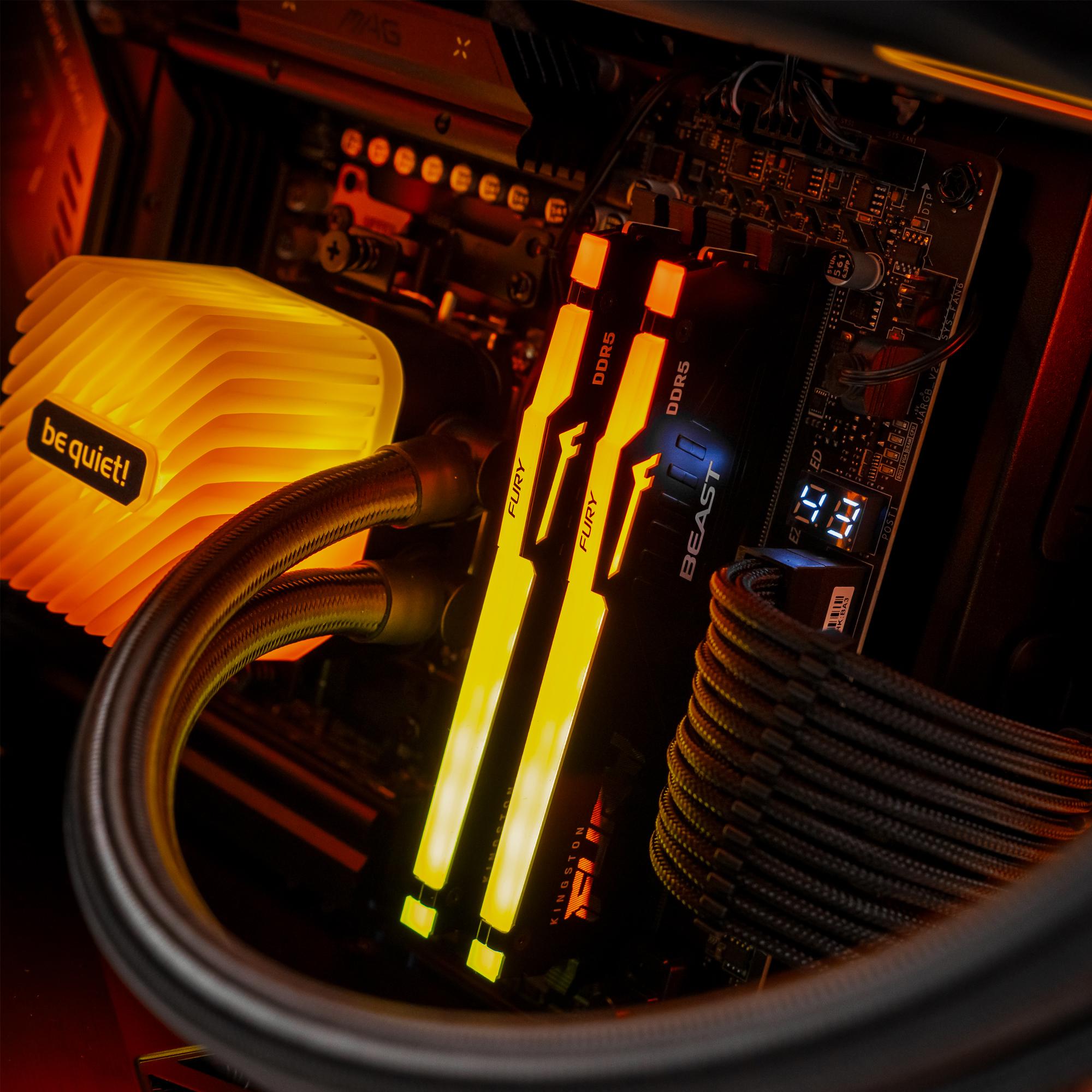 A large main feature product image of PLE Nitro RTX 5080 Prebuilt Ready To Go Gaming PC