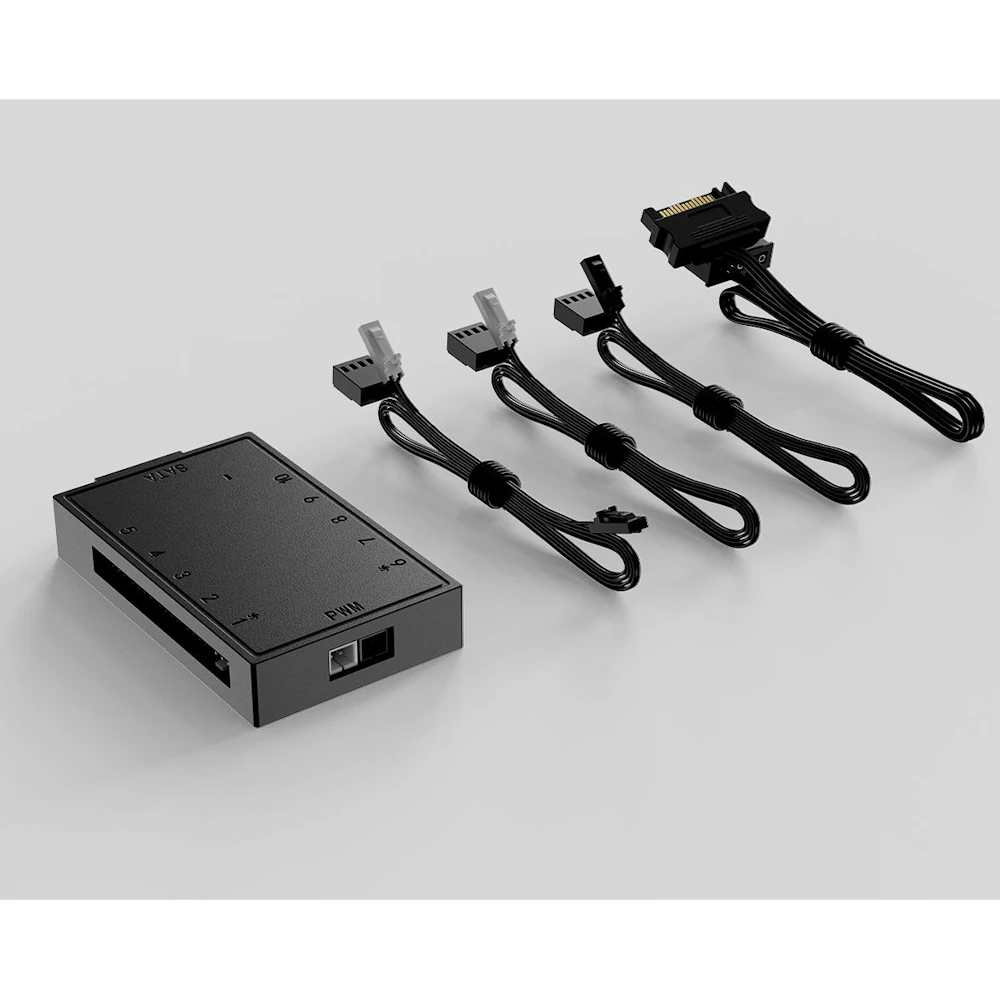 A large main feature product image of EX-DEMO ID-COOLING 10-Port PWM Fan Hub