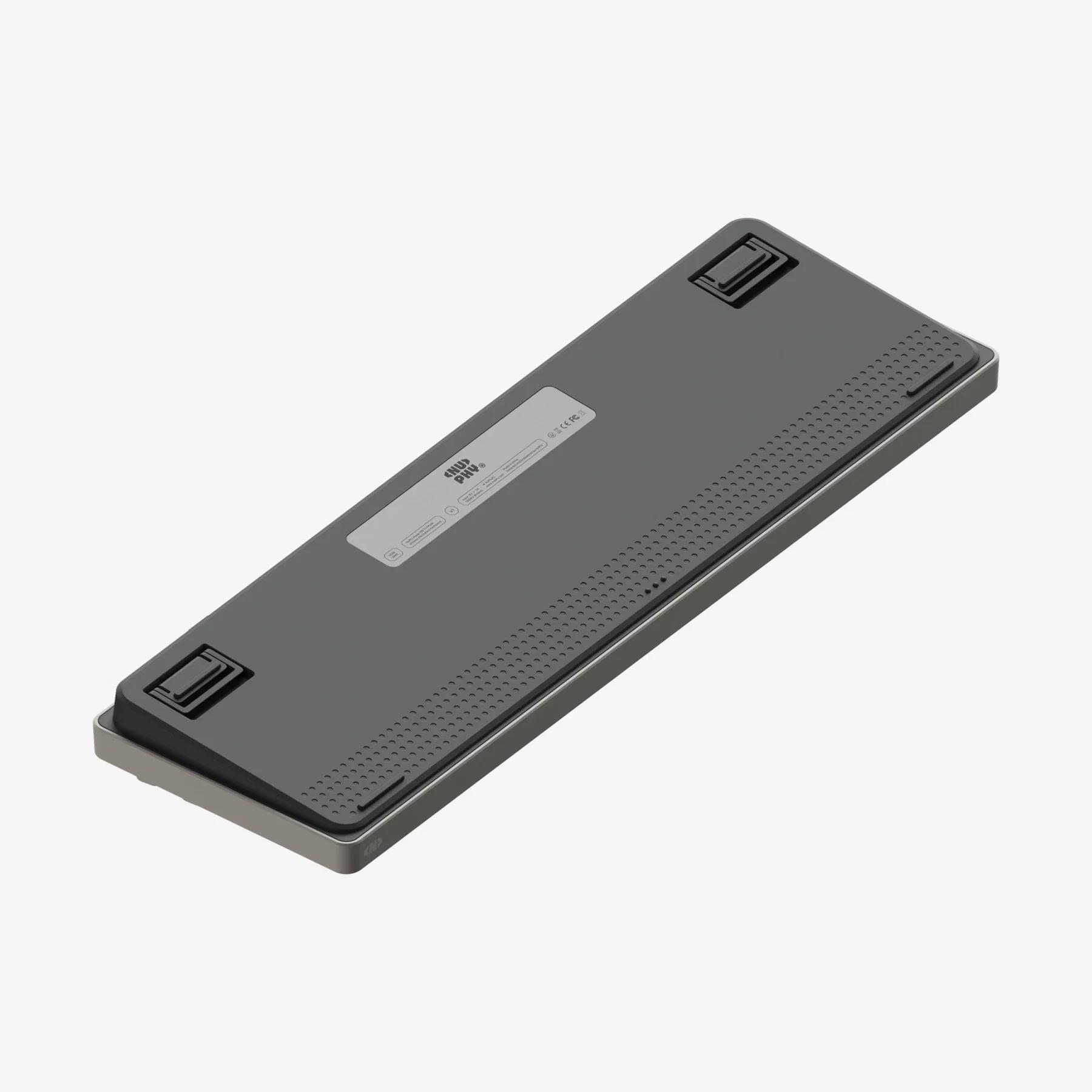 A large main feature product image of NuPhy Node100 High-Profile Wireless Mechanical Keyboard - Lunar White (Blush Max Switch)