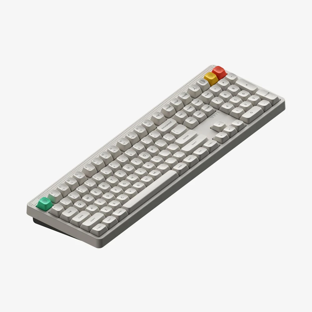 NuPhy Node100 High-Profile Wireless Mechanical Keyboard - Lunar White (Blush Max Switch)
