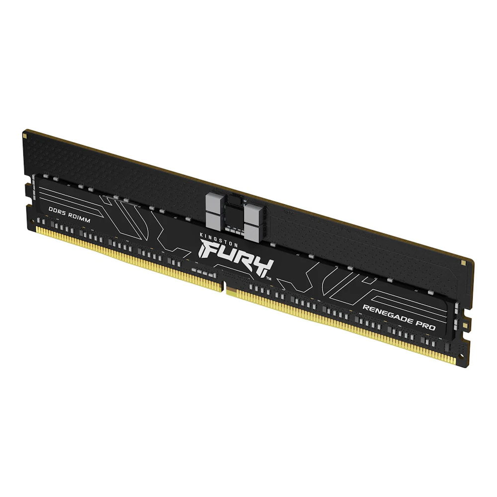 A large main feature product image of Kingston FURY Renegade Pro 32GB Single (1x32GB) DDR5-6400 C32 ECC Reg 2Rx8