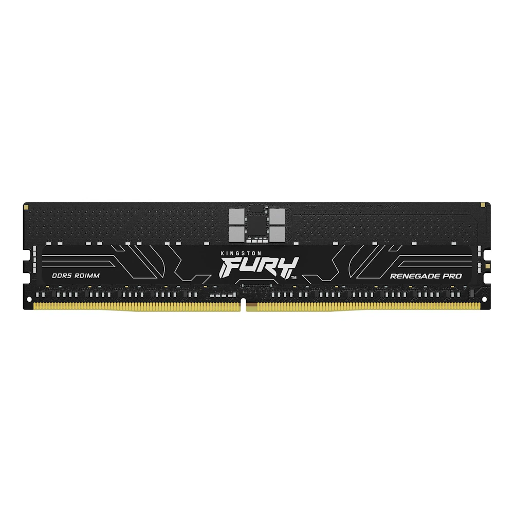 A large main feature product image of Kingston FURY Renegade Pro 32GB Single (1x32GB) DDR5-5600 C28 ECC Reg 2Rx8