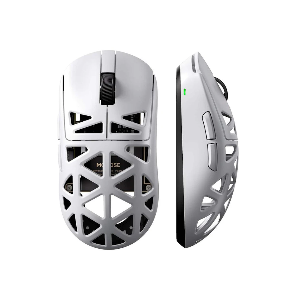 A large main feature product image of EX-DEMO MCHOSE A7X Ultra 8K Magnesium Alloy Wireless Gaming Mouse - White