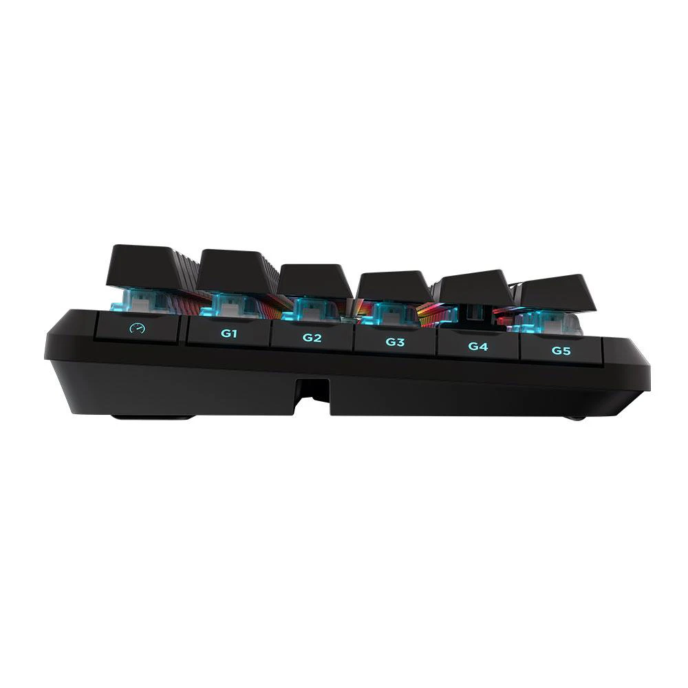 A large main feature product image of EX-DEMO Corsair VANGUARD PRO 96 MGX RGB Mechanical Gaming Keyboard - Black (MGX Hyperdrive)