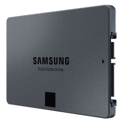 A large main feature product image of EX-DEMO Samsung 870 QVO SATA III 2.5" SSD - 8TB