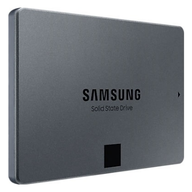 A large main feature product image of EX-DEMO Samsung 870 QVO SATA III 2.5" SSD - 8TB