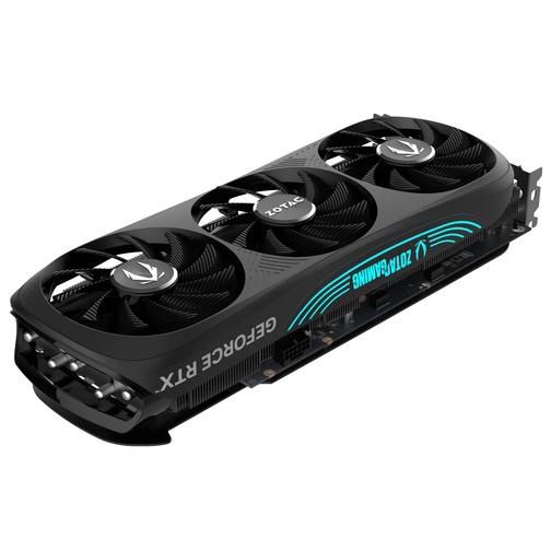 A large main feature product image of EX-DEMO ZOTAC GAMING GeForce RTX 4080 SUPER Trinity Black 16GB GDDR6X