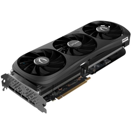 A large main feature product image of EX-DEMO ZOTAC GAMING GeForce RTX 4080 SUPER Trinity Black 16GB GDDR6X