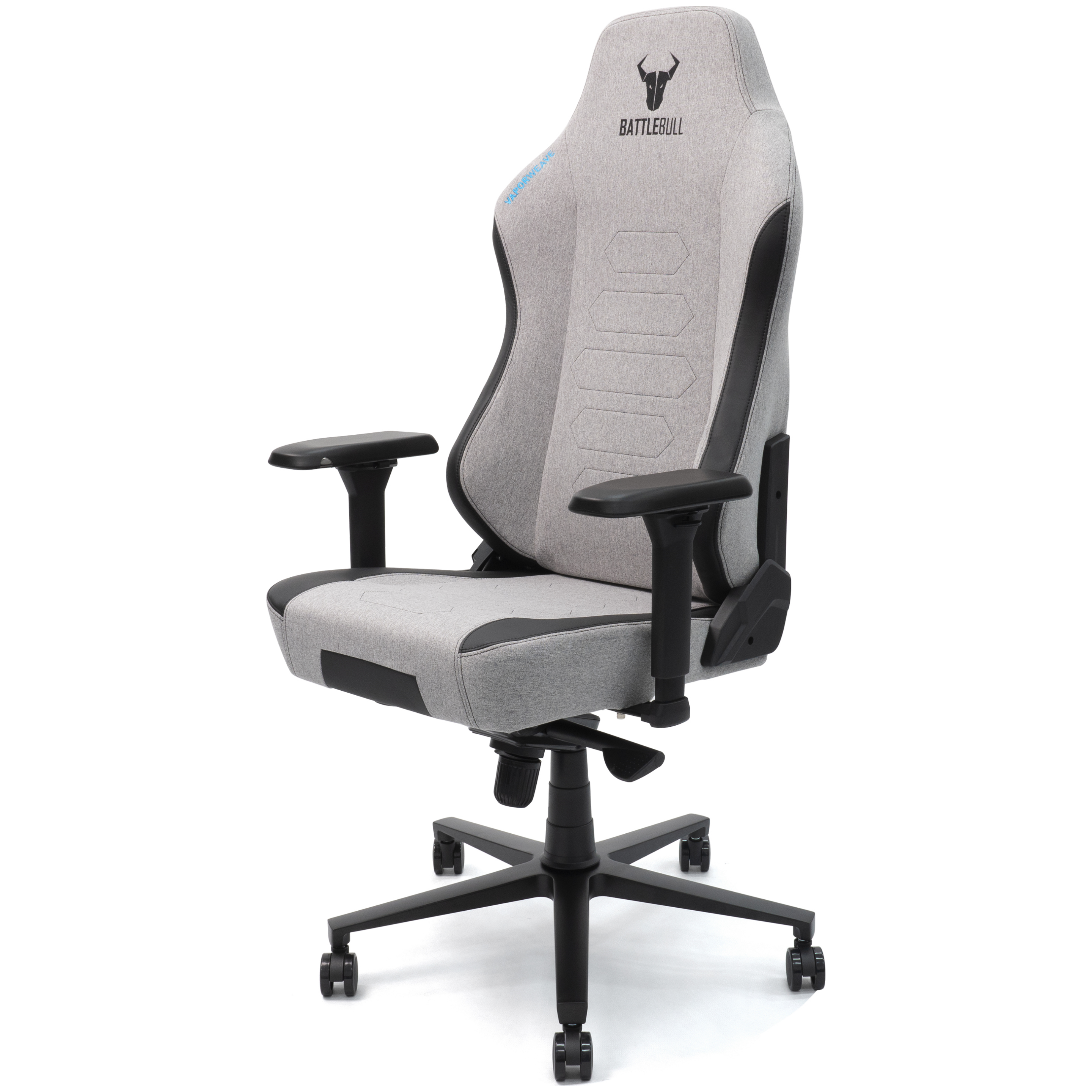 A large main feature product image of EX-DEMO BattleBull Vaporweave 2 Gaming Chair - Grey/Black