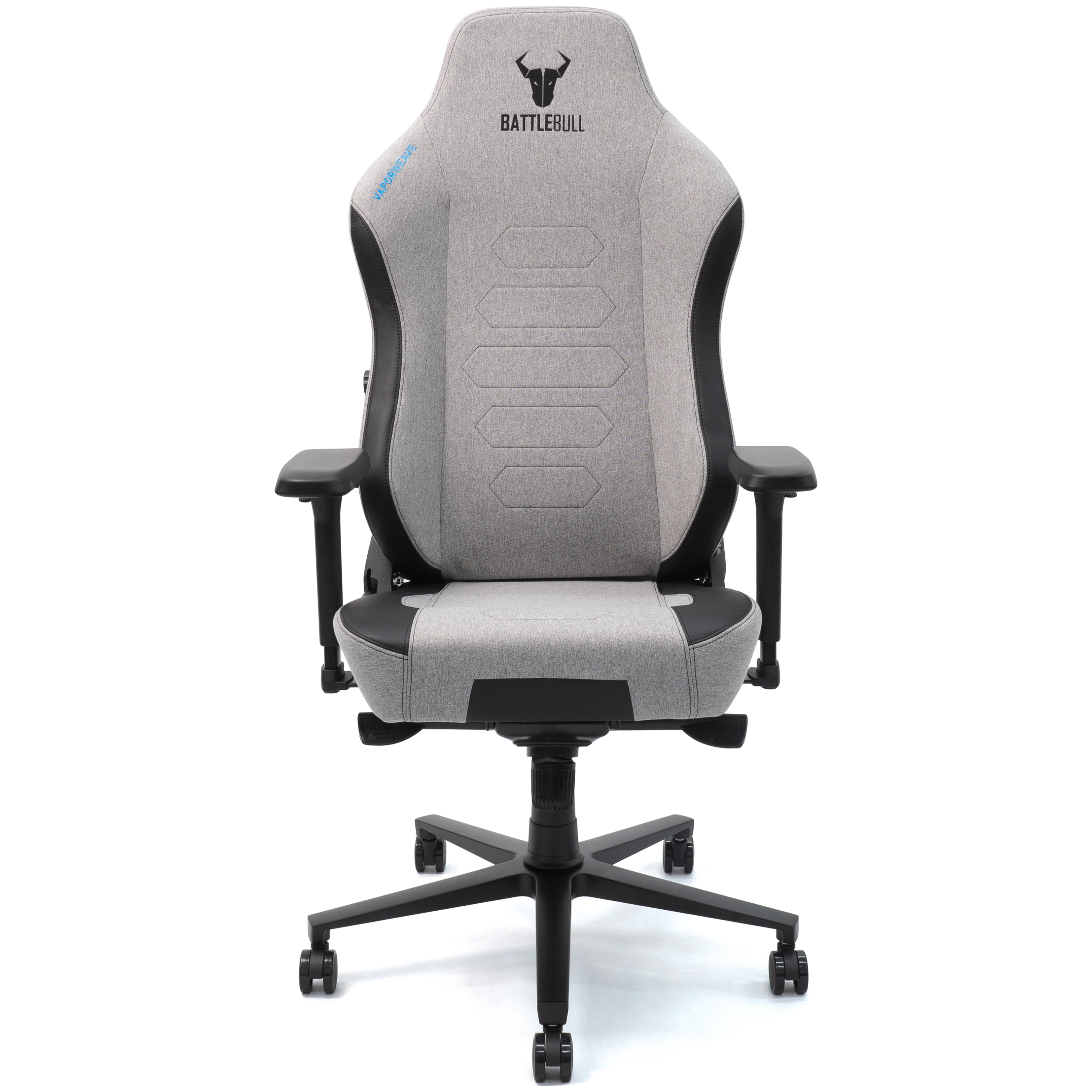 A large main feature product image of EX-DEMO BattleBull Vaporweave 2 Gaming Chair - Grey/Black