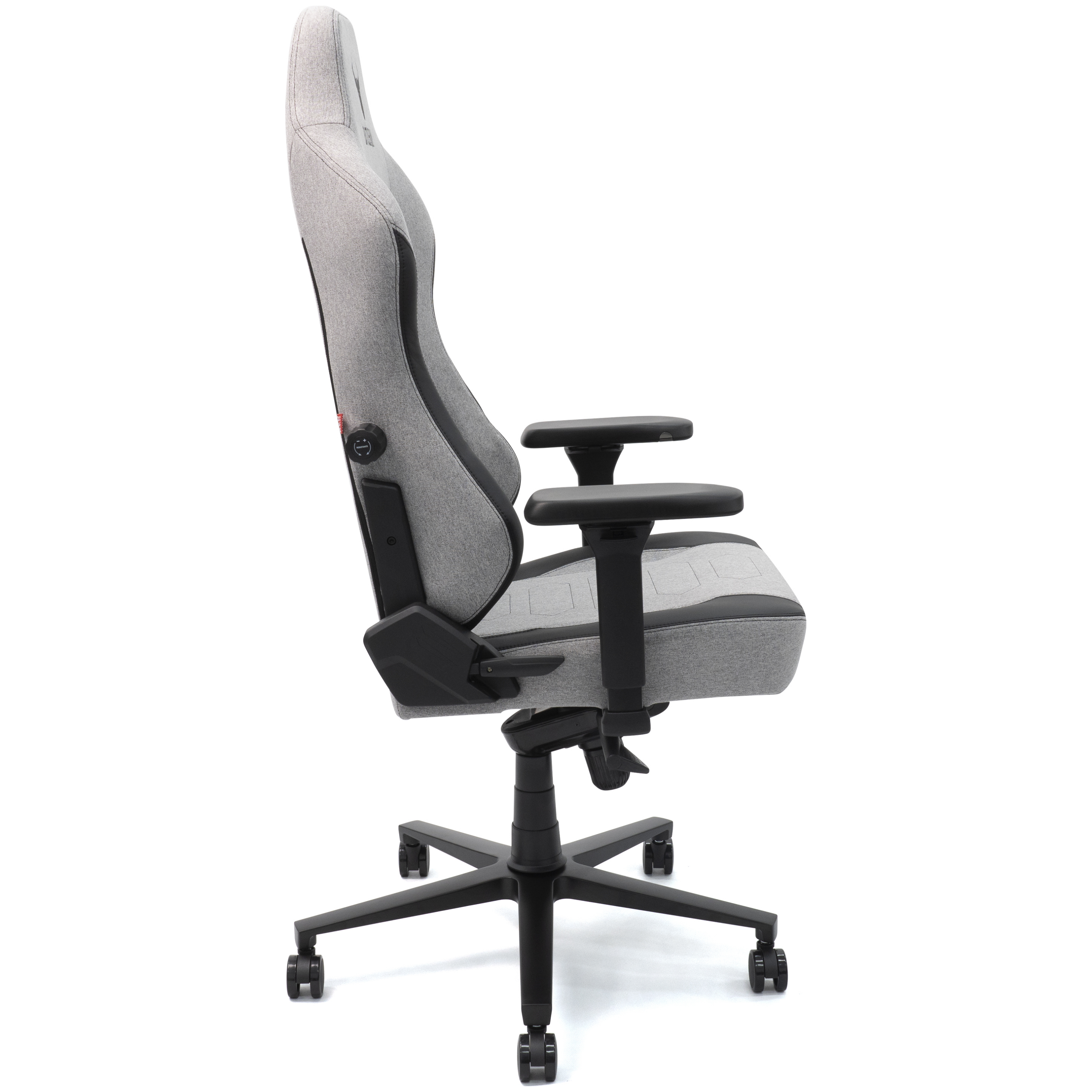 A large main feature product image of EX-DEMO BattleBull Vaporweave 2 Gaming Chair - Grey/Black