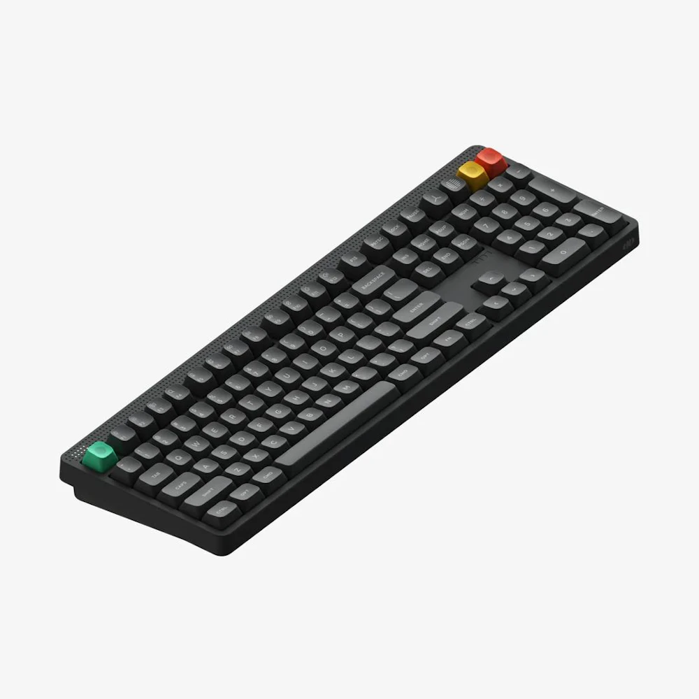 A large main feature product image of NuPhy Node100 High-Profile Wireless Mechanical Keyboard - Ink Gray (Blush Max Switch)