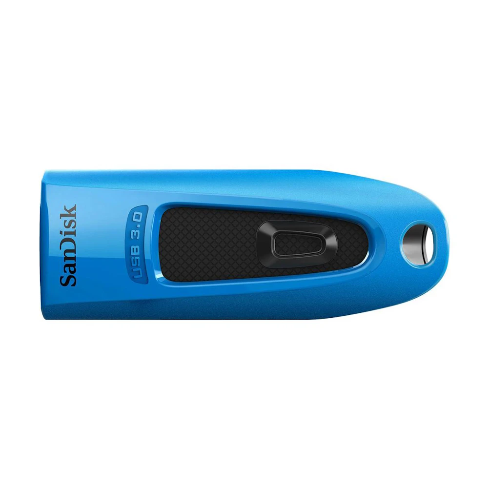 A large main feature product image of SanDisk Ultra USB 3.0 Flash Drive 64GB Blue