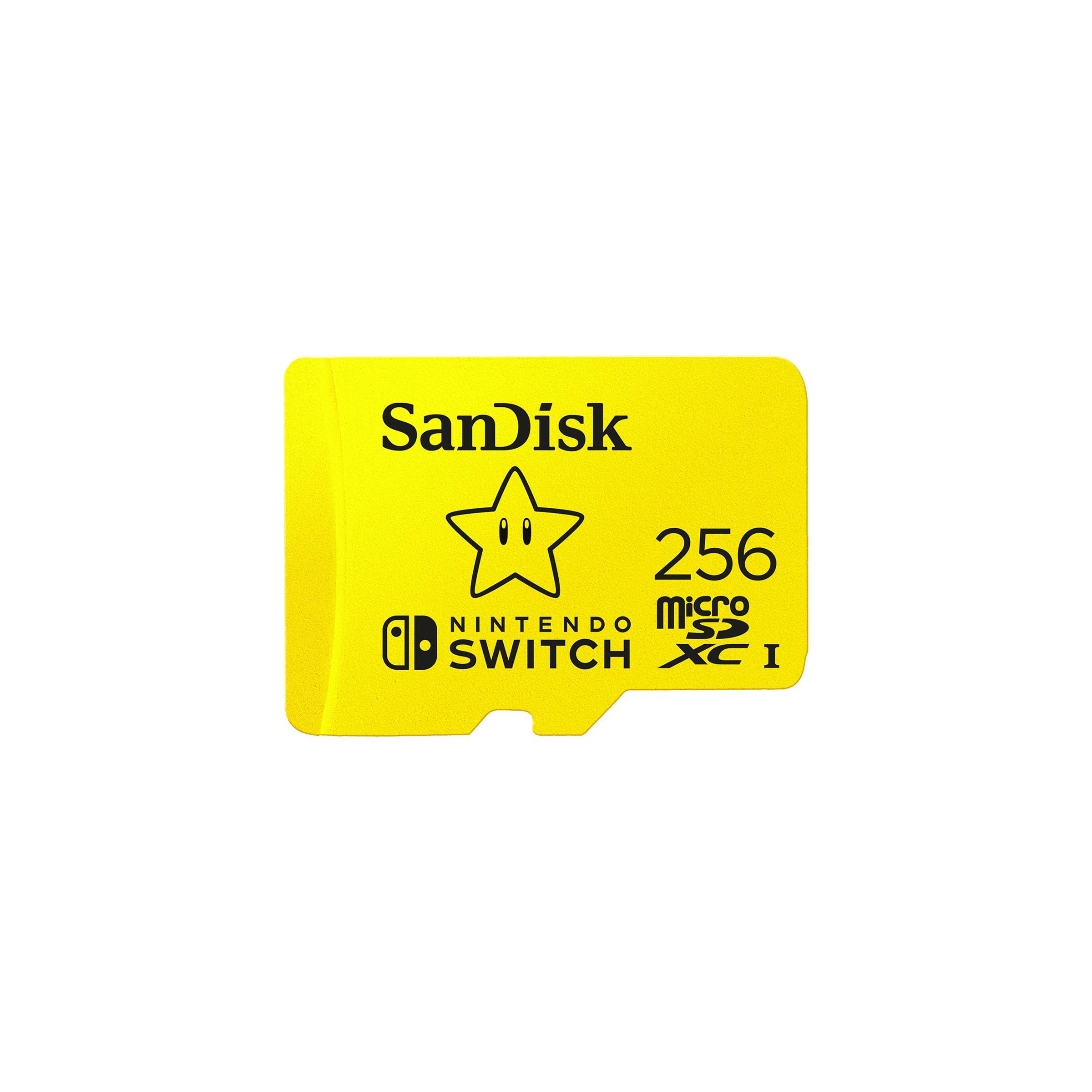 A large main feature product image of SanDisk Nintendo Switch microSDXC UHS-I microSD Card - 256GB