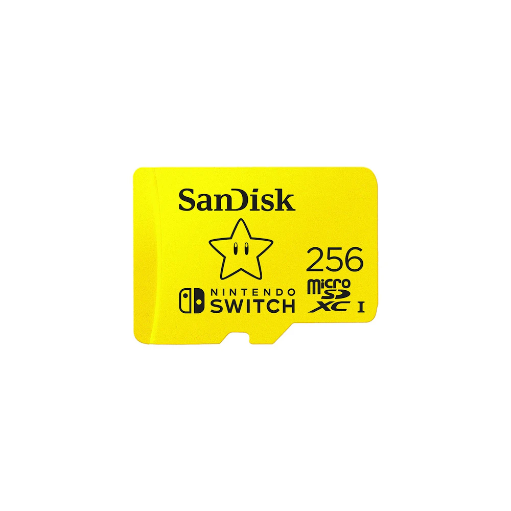 A large main feature product image of SanDisk Nintendo Switch microSDXC UHS-I microSD Card - 256GB