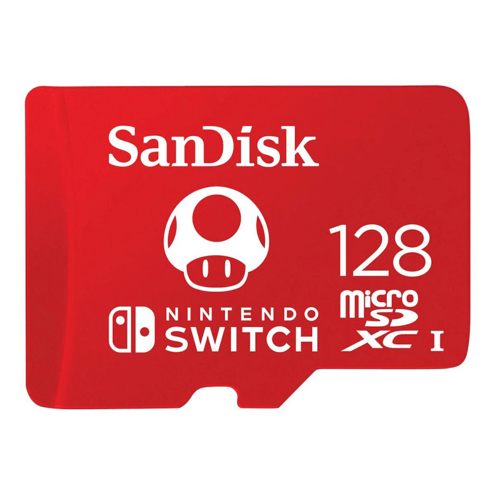 A large main feature product image of SanDisk Nintendo Switch microSDXC UHS-I microSD Card - 128GB