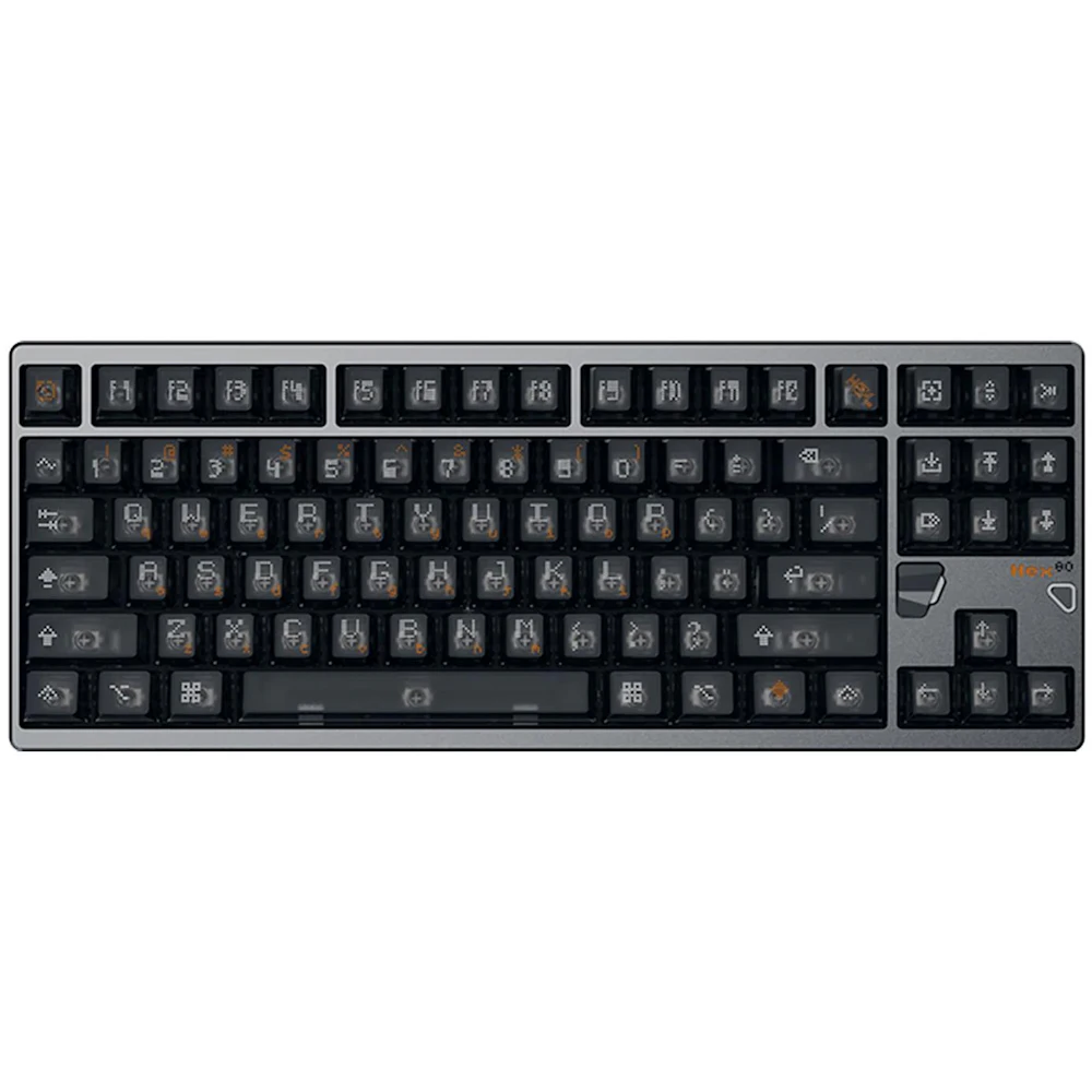 Qwertykeys QK & ATK HEX80 8K HE Wired Magnetic Custom Keyboard - Anodized Gray