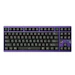 A product image of Qwertykeys QK & ATK HEX80 8K HE Wired Magnetic Custom Keyboard - Anodized Purple