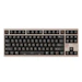 A product image of Qwertykeys QK & ATK HEX80 8K HE Wired Magnetic Custom Keyboard - Anodized Sandgold
