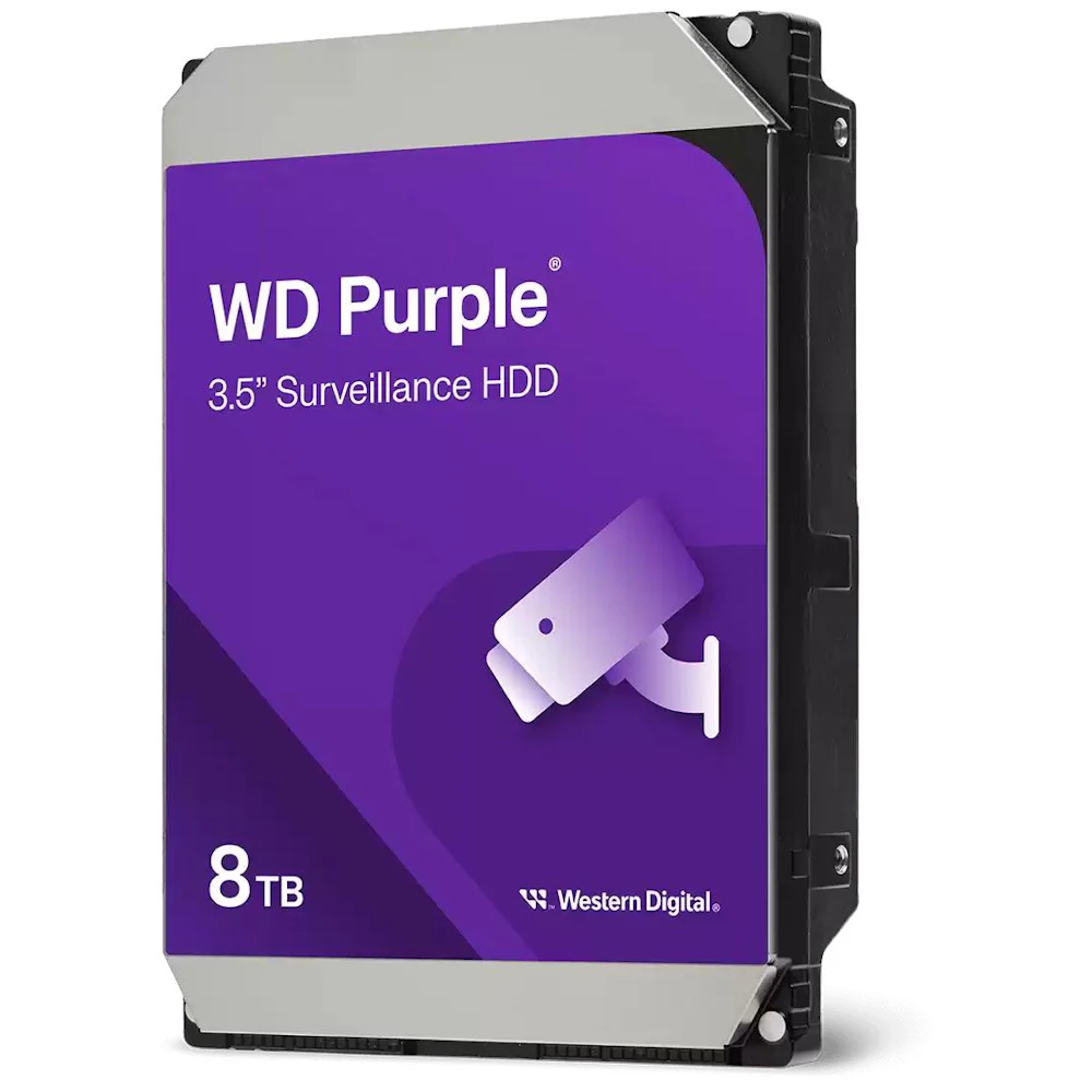 WD Purple 3.5" Surveillance HDD - 8TB 256MB
