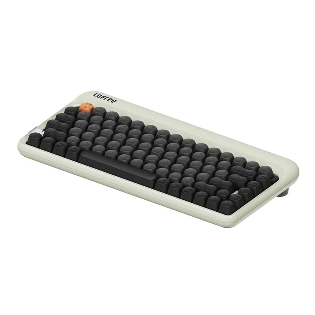 A large main feature product image of Lofree 1970s Tri-mode Hot-Swap Retro Wireless Mechanical Keyboard - Olive