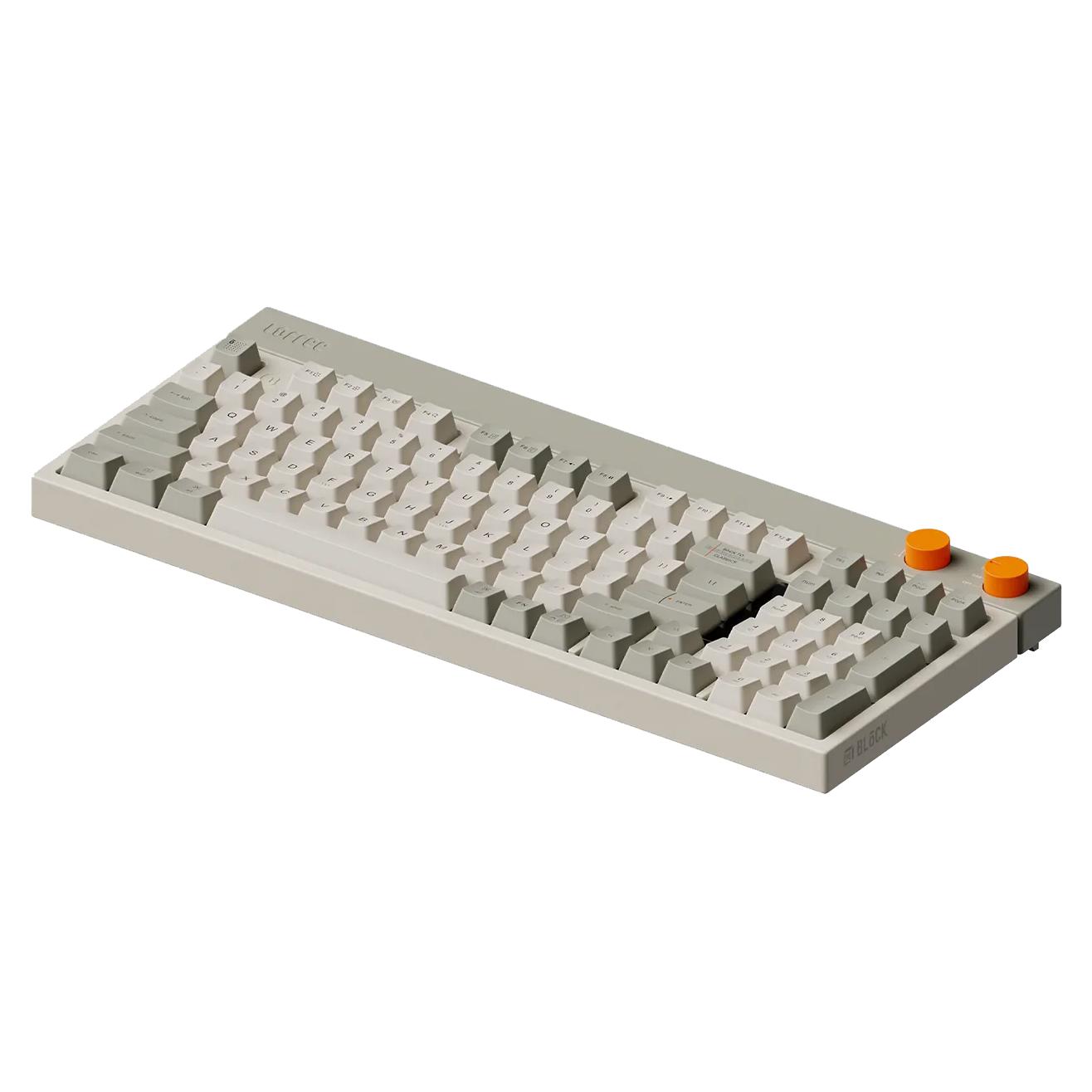 A large main feature product image of Lofree BLOCK 98% Triple Mode Hot-Swap Wireless Mechanical Keyboard Linear Switch - OE918