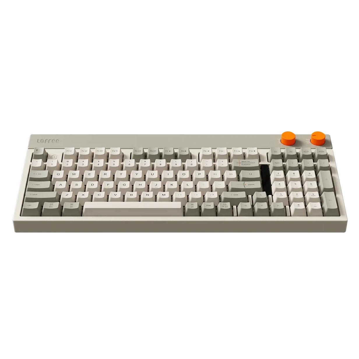 A large main feature product image of Lofree BLOCK 98% Triple Mode Hot-Swap Wireless Mechanical Keyboard Linear Switch - OE918