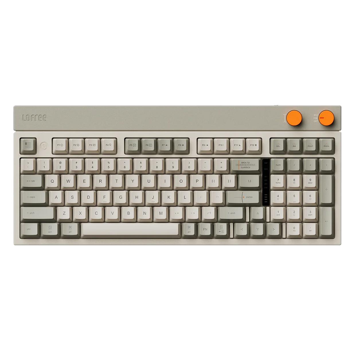 A large main feature product image of Lofree BLOCK 98% Triple Mode Hot-Swap Wireless Mechanical Keyboard Linear Switch - OE918