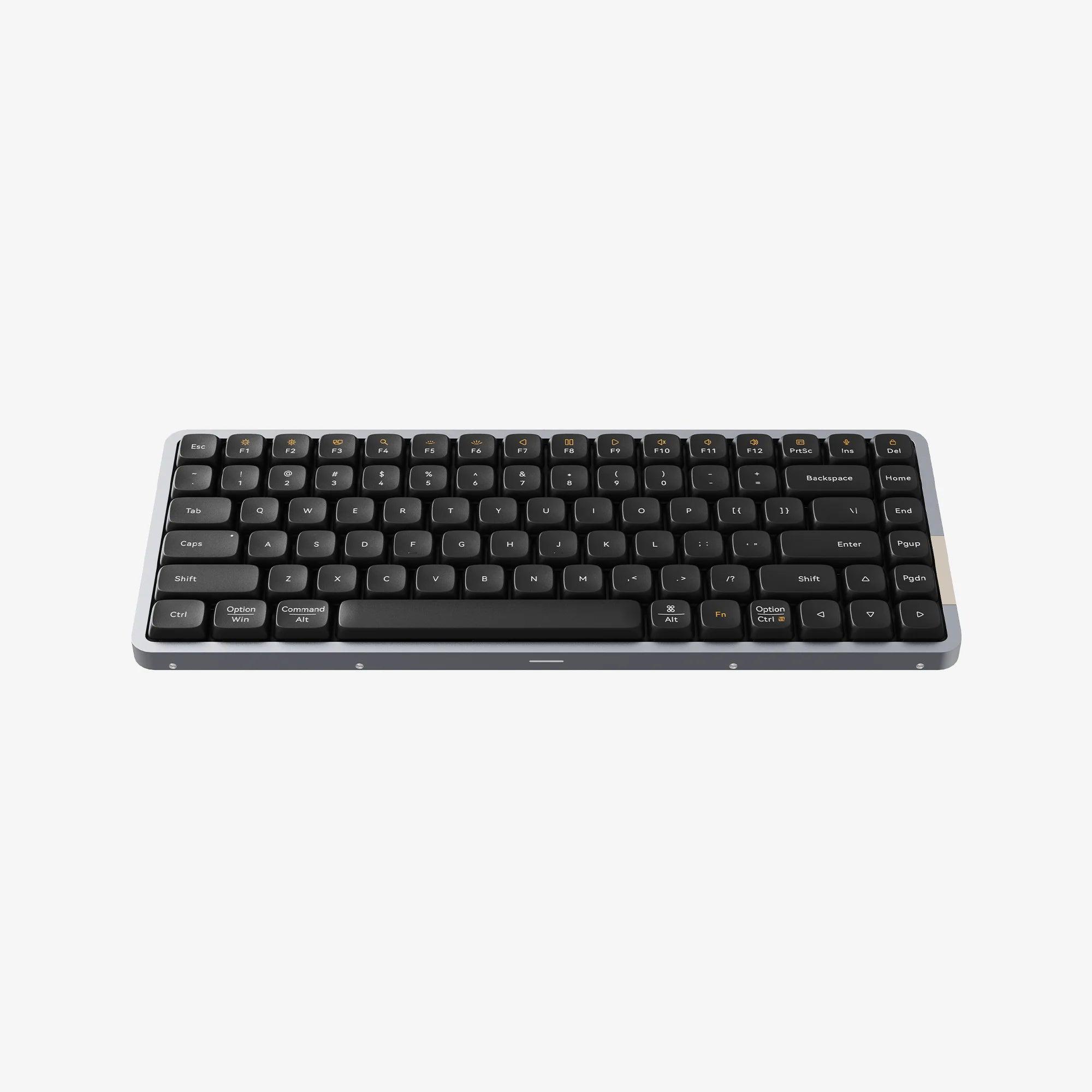 A large main feature product image of Lofree FLOW84 Low-Profile Hot-Swap Wireless Mechanical Keyboard - Black