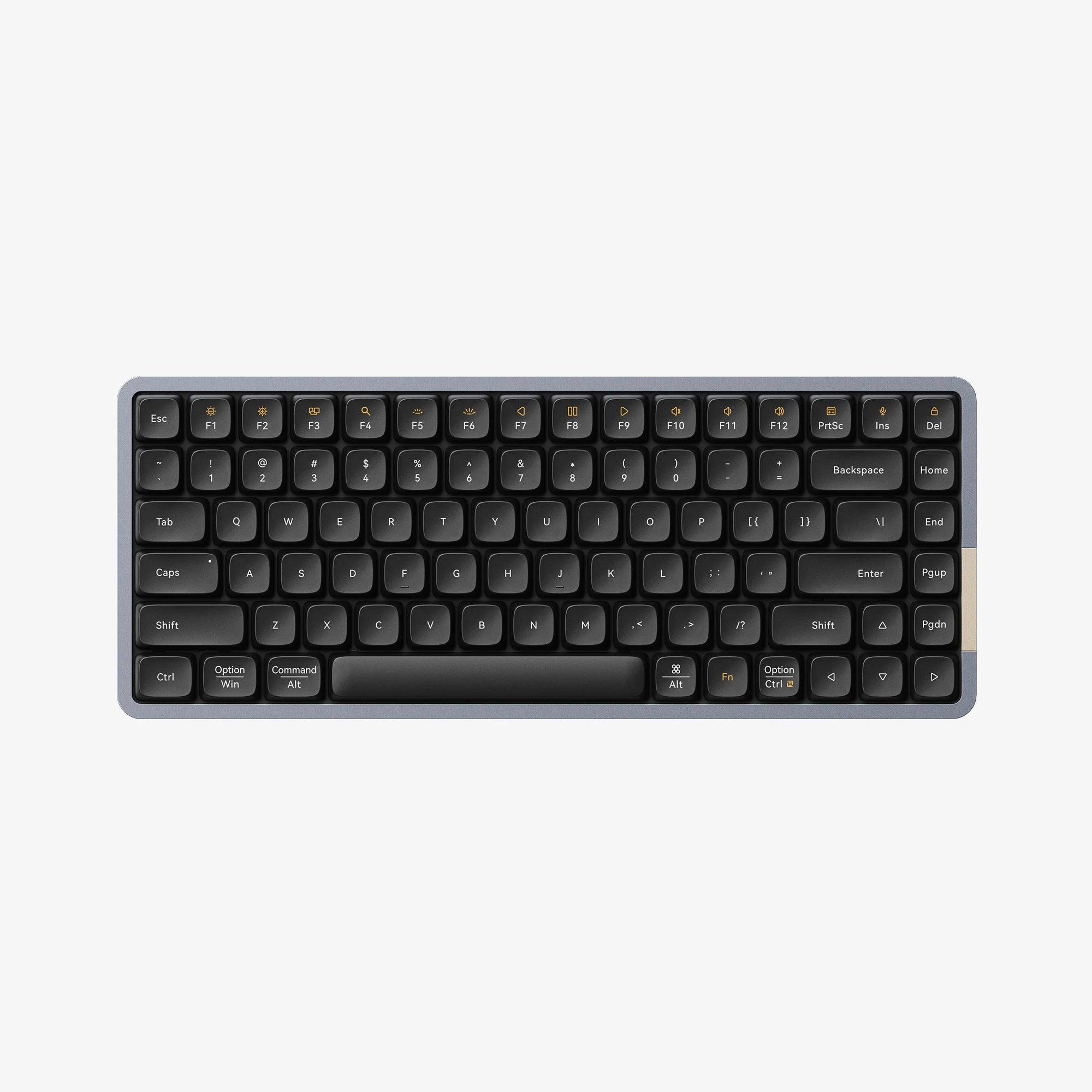 A large main feature product image of Lofree FLOW84 Low-Profile Hot-Swap Wireless Mechanical Keyboard - Black