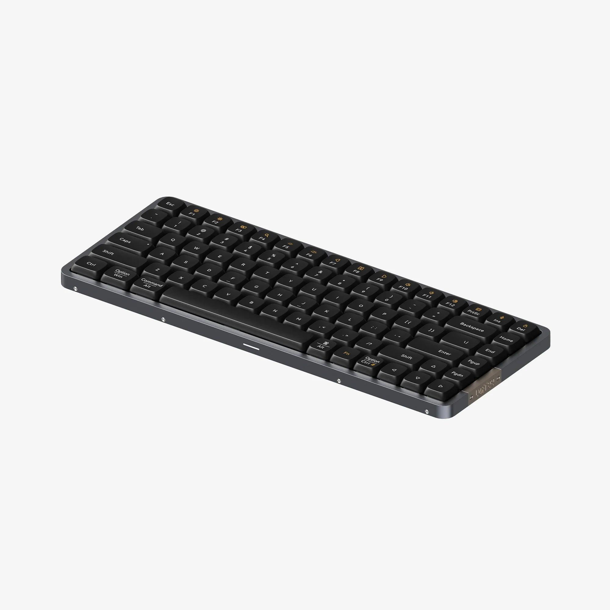 A large main feature product image of Lofree FLOW84 Low-Profile Hot-Swap Wireless Mechanical Keyboard - Black